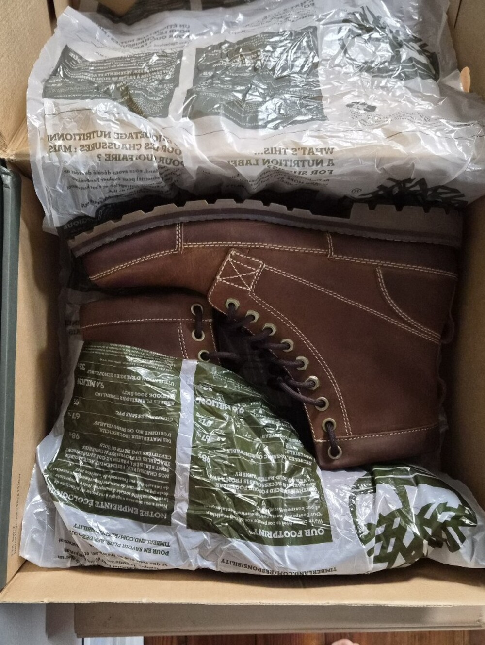 Men's Brown Lace-Up Work Boots